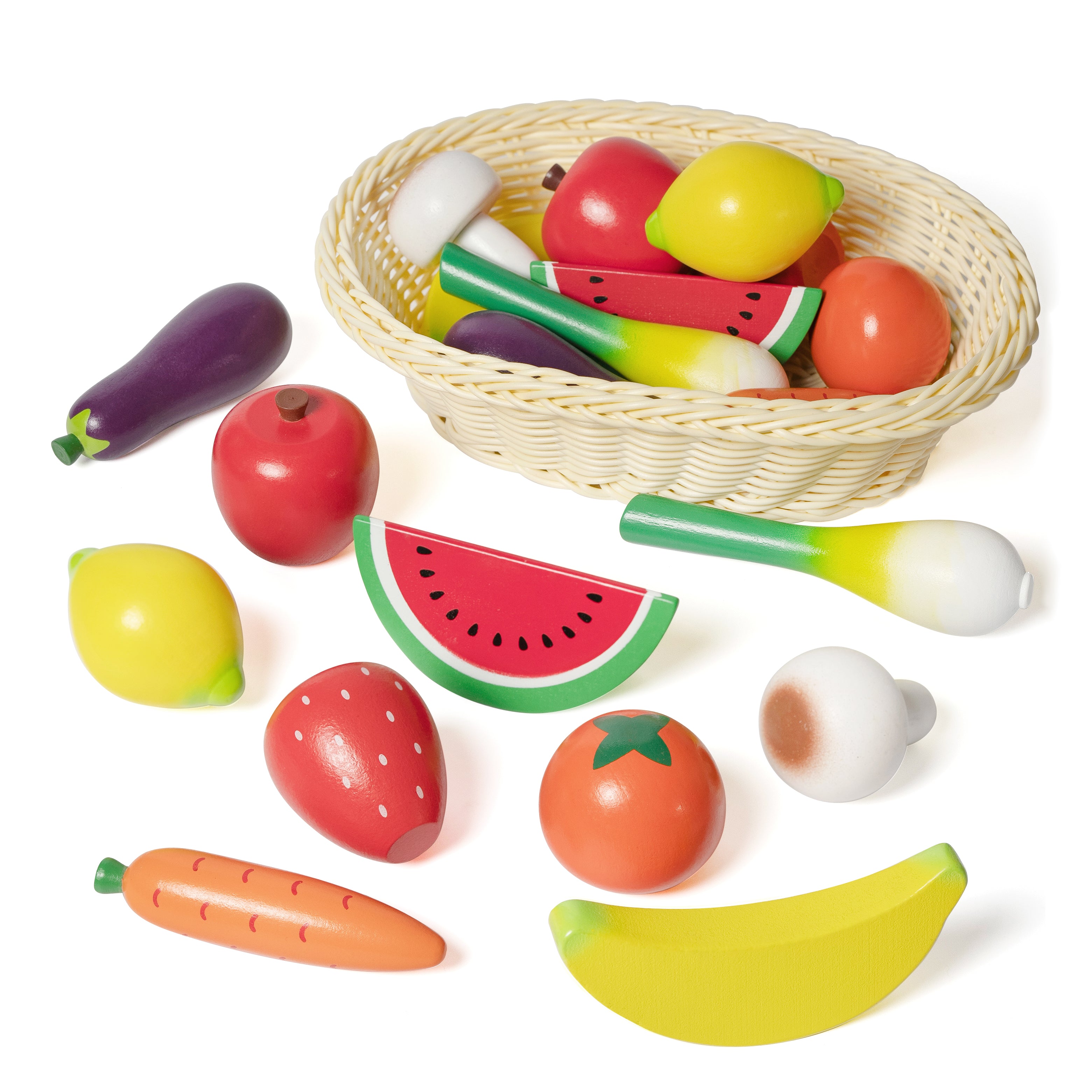 MiniChef Play Food Set – Fruits & Vegetables Basket
