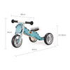 Lightweight balance bike with carry handle