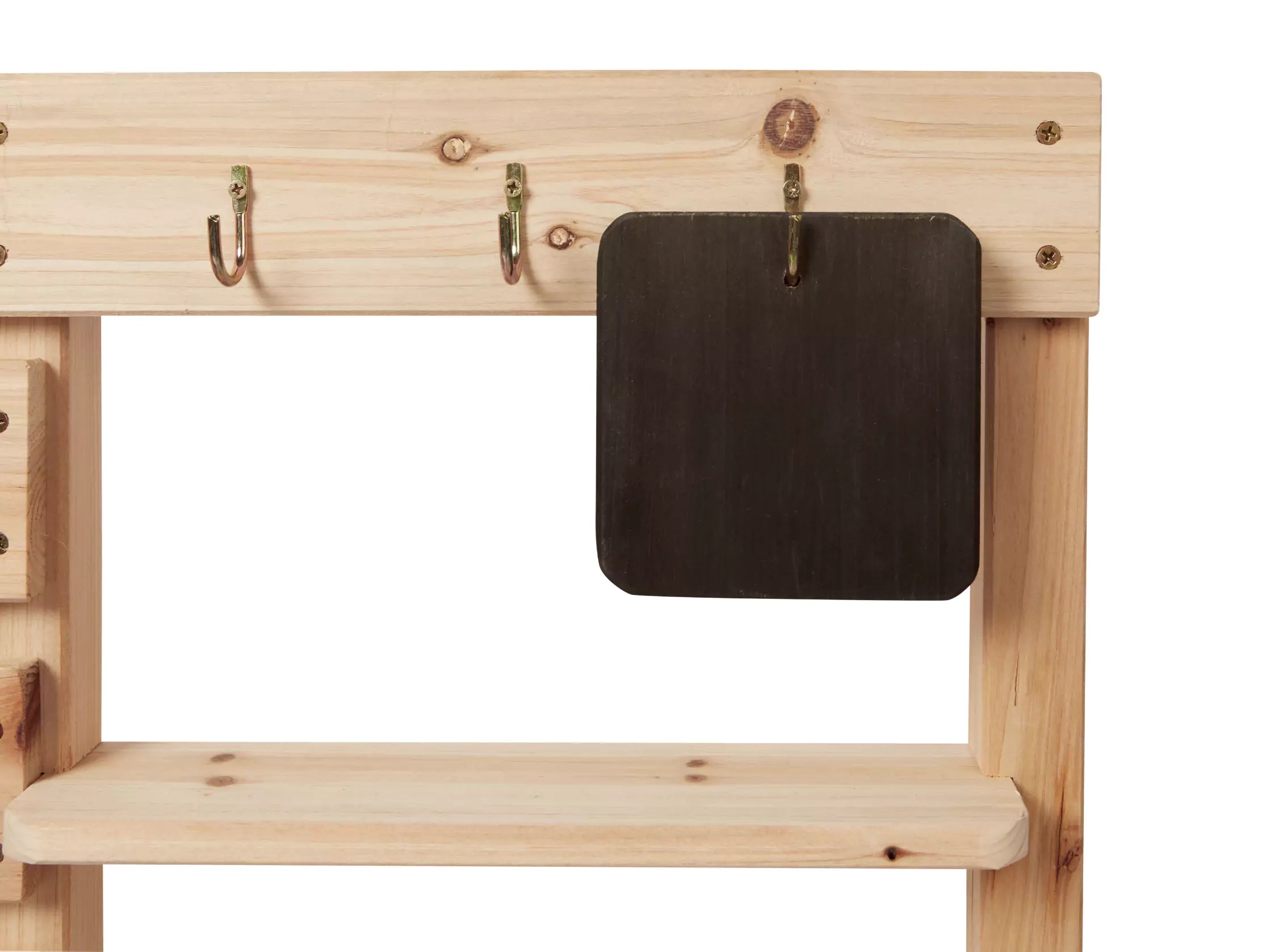 Wooden Mud Kitchen calkboard