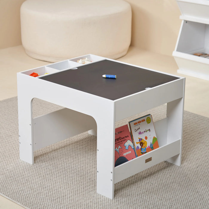 Wooden Play Activity Table with Storage