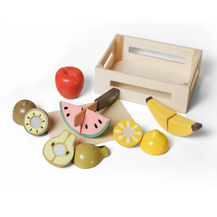 Wooden Toy Food - Cutting Fruit with Basket