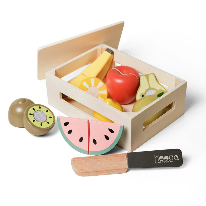 Wooden Toy Food - Cutting Fruit with Basket