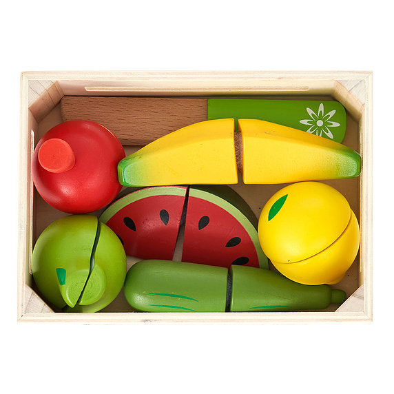 Wooden Play Food Chopping Set - Fruit