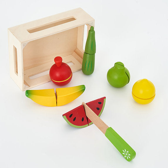 Wooden Play Food Chopping Set - Fruit